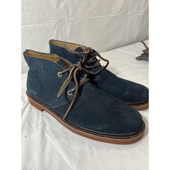 Fossil Boots Mens Casual Chukka SIZE 8 BLUE SUEDE LEATHER main image 9